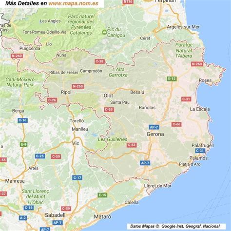 MAPA CALLEJERO DE Girona Girona PLANO