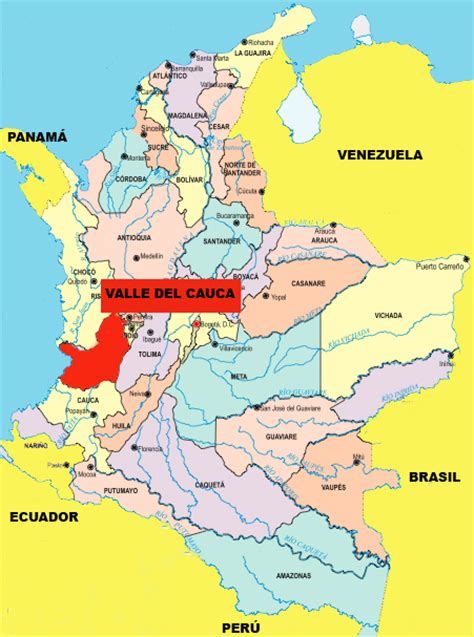 Mapa Capital De Colombia