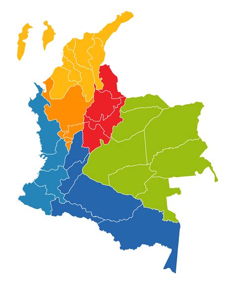 mapa colombia regiones · Cuenta Nacional de Carne y Leche