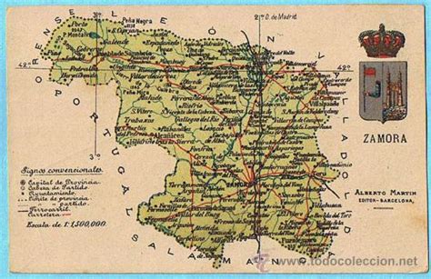 mapa con escudo de la provincia de zamora. albe   Comprar ...