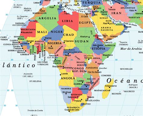 Mapa De Africa Paises Y Capitales | My blog