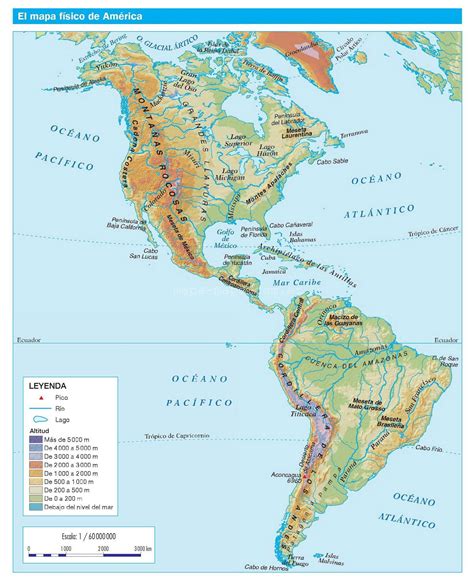 Mapa de America   Mapas de argentina y del mundo