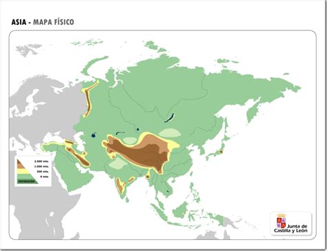 Mapa De Asia Mudo Para Hacer
