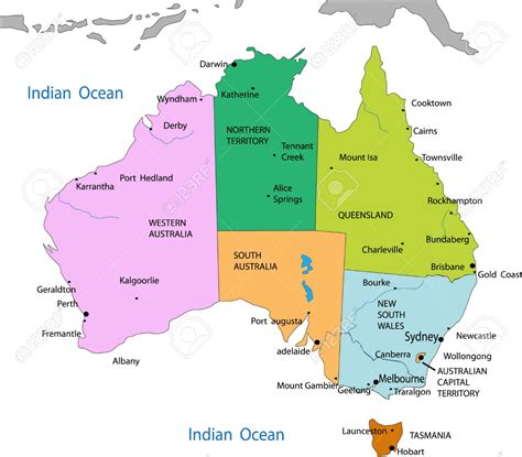 Mapa De Australia | threeblindants.com