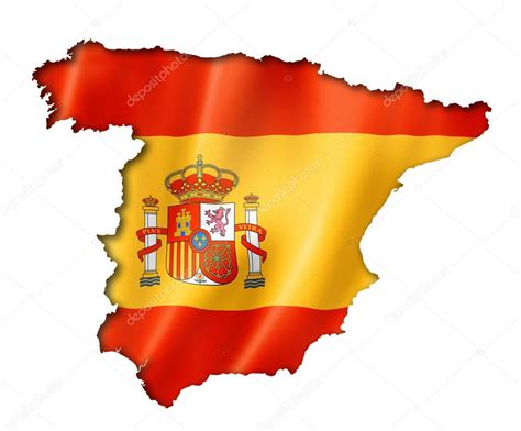 mapa de bandera española — Foto de stock © daboost #46318483