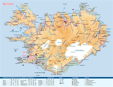 Mapa de carreteras de Islandia | ISLANDIA | Pinterest ...