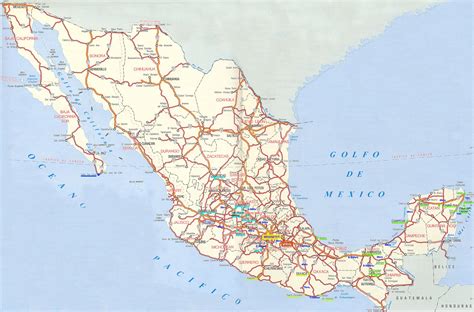 Mapa de carreteras de México   MapaCarreteras.org