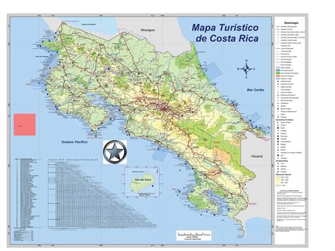 Mapa de carreteras en Costa Rica   MapaCarreteras.org