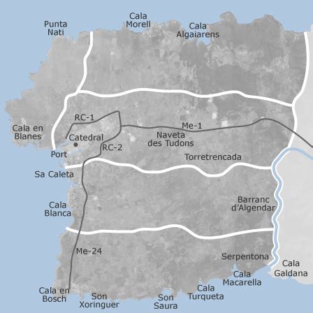 Mapa de Ciutadella de Menorca, Balears  Illes : locales o ...