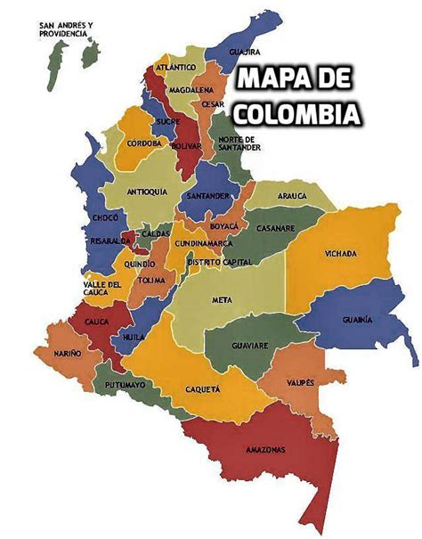 Mapa De Colombia Por Departamentos | My blog