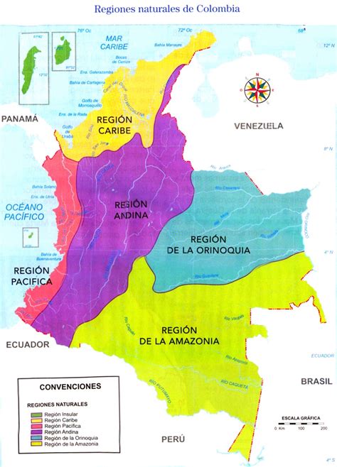 Mapa de Colombia: Regiones Naturales | SocialHizo