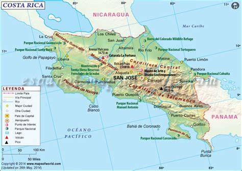 Mapa de Costa Rica | Mapa Costa Rica