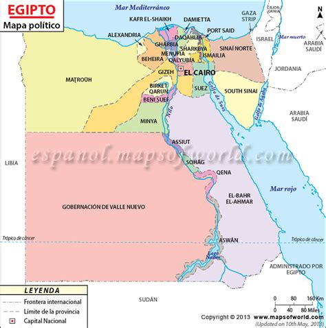 Mapa de Egipto , Egipto Mapa