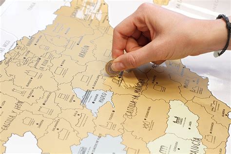 Mapa de España de rascar   La tienda de Geografía Infinita