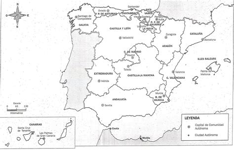 Mapa de España físico, con provincias o ríos para imprimir