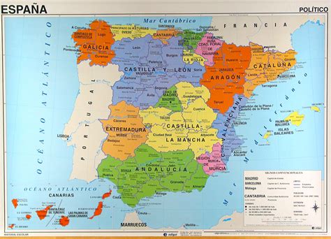 Mapa de España | Mapa Espana País Ciudad Región