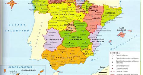 Mapa de España: Mapa político de españa grande