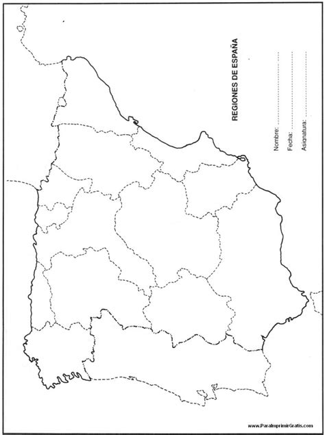 Mapa de España   Para Imprimir Gratis   ParaImprimirGratis.com
