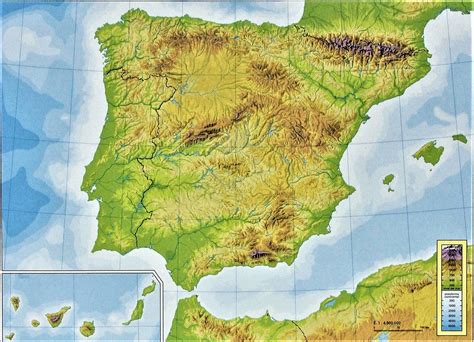 Mapa de España | Político | Físico | Mudo | Para Imprimir ...