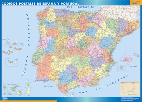 Mapa de España por Códigos Postales | Tienda Mapas
