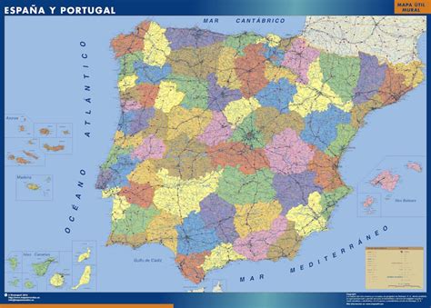 Mapa de España por provincias | Mapas Posters Mundo y España