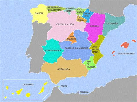 Mapa De Espana | threeblindants.com