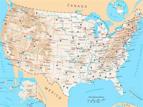 Mapa de Estados Unidos | Descarga los mapas de Estados Unidos