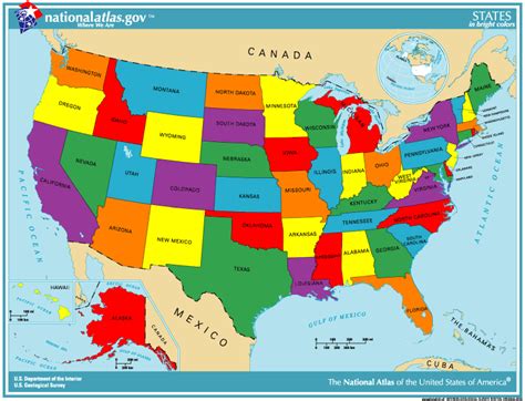 Mapa De Estados Unidos Para Colorear Los   bodyjoy.us