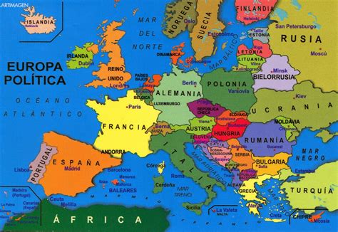 Mapa De Europa Con Nombres | threeblindants.com