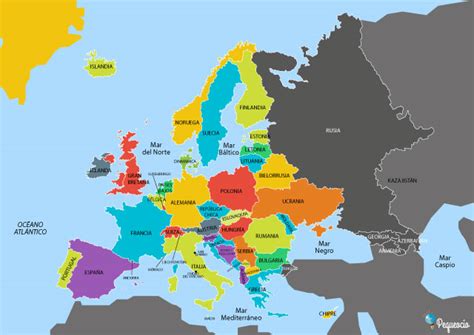 Mapa de Europa. Descarga todos mapas de Europa listos para ...