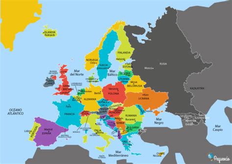 Mapa de Europa. Descarga todos mapas de Europa listos para ...
