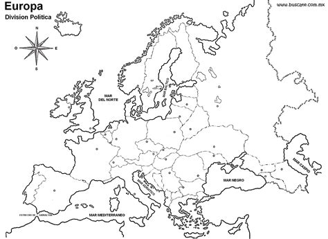 Mapa De Europa Sin Nombres | Haloring