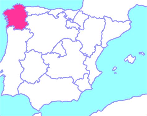 Mapa de Galicia   Mapa Físico, Geográfico, Político ...