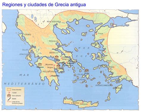 Mapa de Grecia: la Hélade. | Ciencias Sociales de 1º de ESO