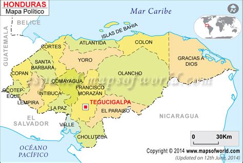 Mapa de Honduras ~ Online Map