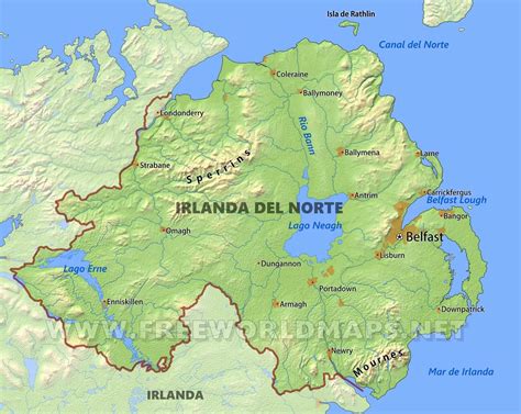Mapa De Irlanda Del Norte | My blog