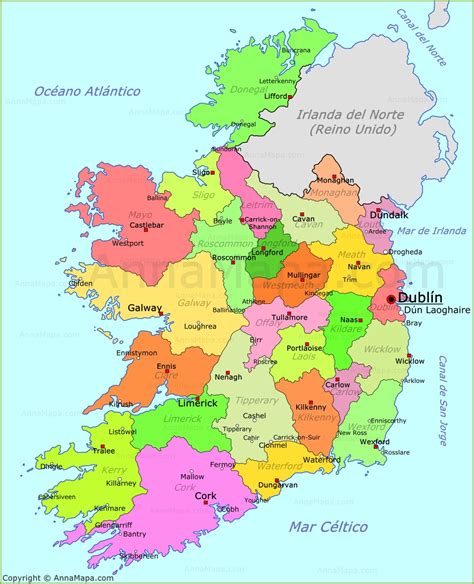 Mapa de Irlanda | Plano Irlanda   AnnaMapa.com