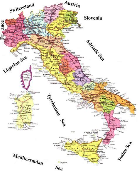 Mapa de Italia Ciudades | Mapa de Italia Ciudades