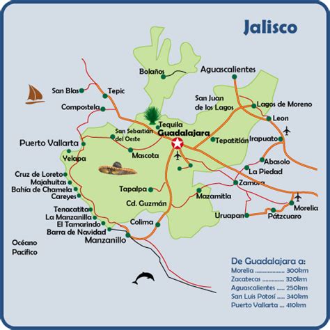 Mapa de Jalisco | 2 Trading Spaces | Pinterest ...