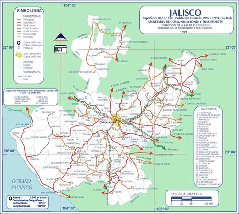 Mapa de Jalisco.