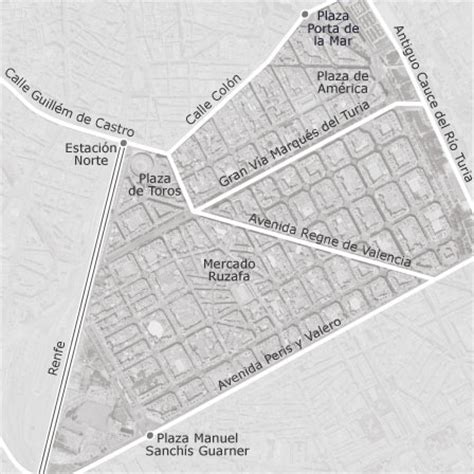 Mapa de L Eixample, València — idealista