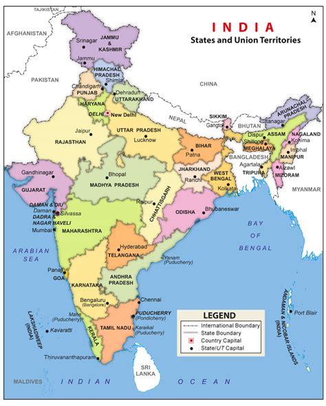 Mapa de la India 2014 | Map of India 2014