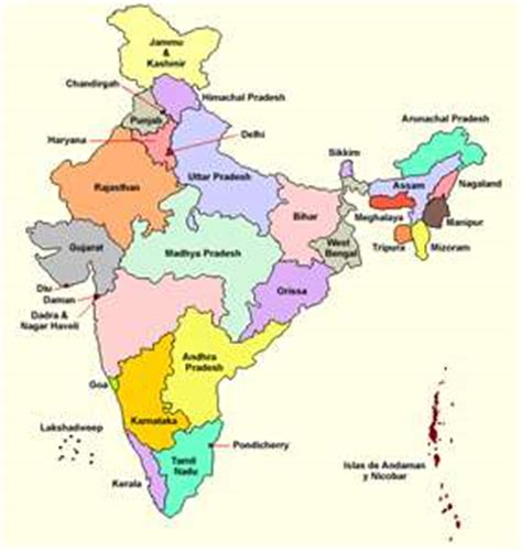 Mapa De La India