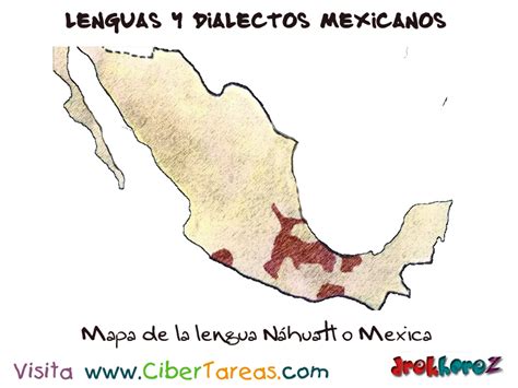 Mapa de la lengua Náhuatl o Mexica – Lenguas y Dialectos ...