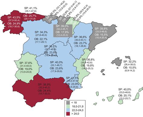 Mapa de la Obesidad en España | Salud para todos   Blogs ...