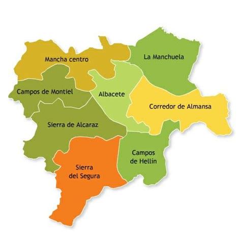 Mapa de la provincia de Albacete. | Albacete provin ...