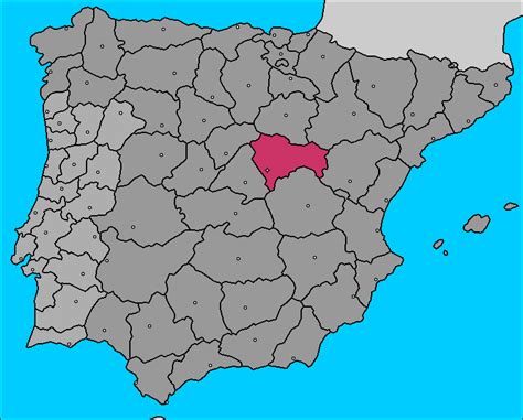 Mapa de la Provincia de Guadalajara  España   Península ...