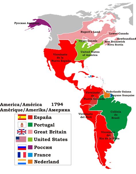 Mapa De Las Americas Politico