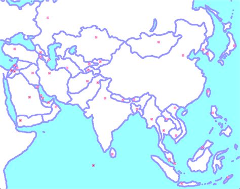 Mapa de las capitales de Asia   Niccolo & Maffeo