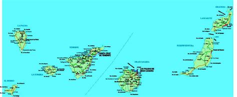 Mapa de las islas canarias